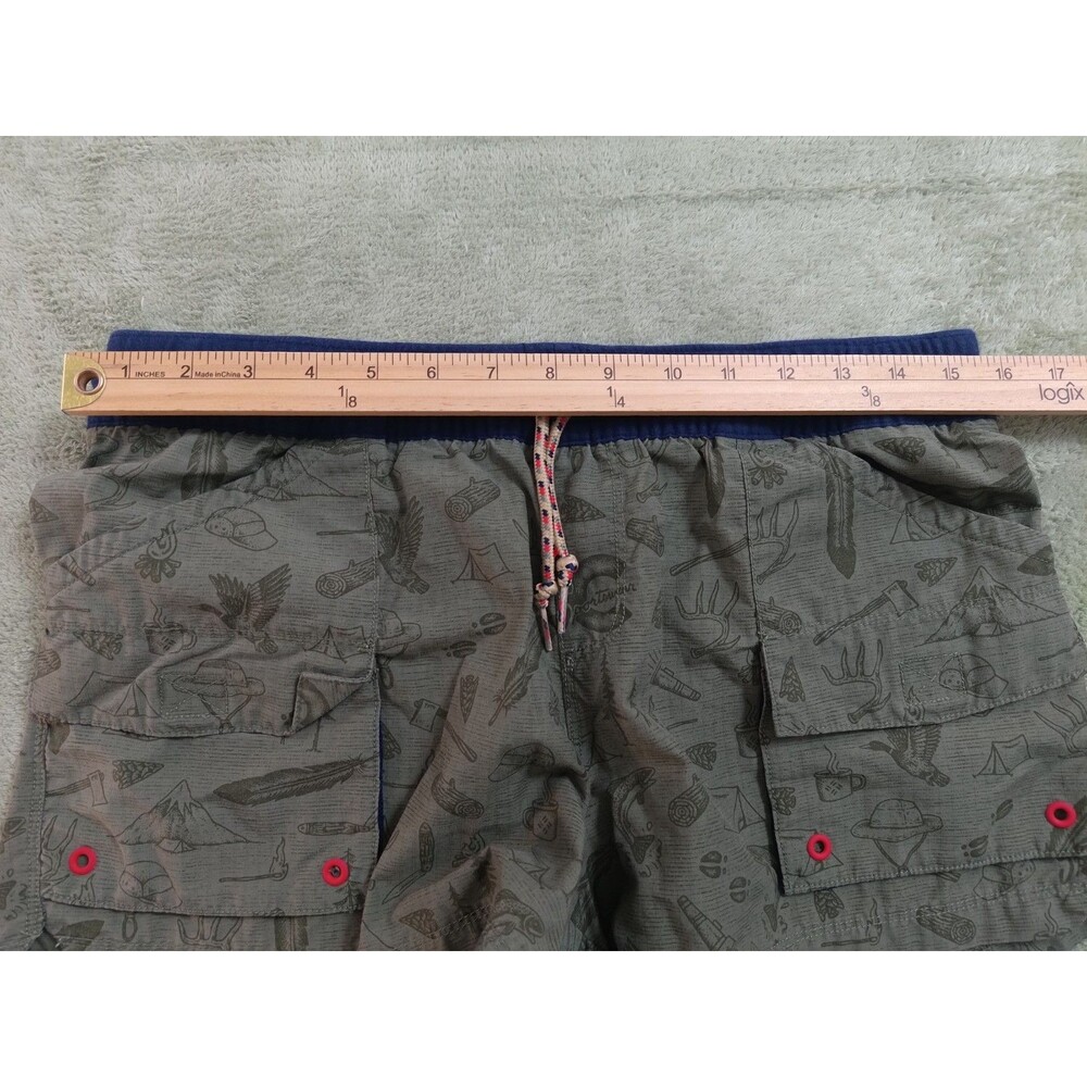 Columbia Company Womens Shorts Size M Green High Rise Cargo Pockets Drawstring - Picture 7 of 10